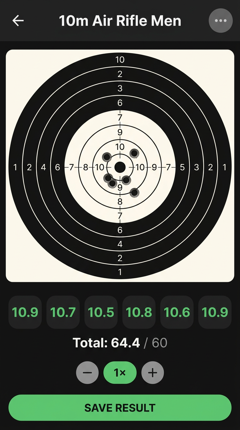 ISSF target screen